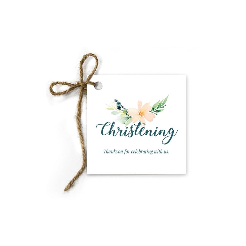 Peaceful Christening Gift Tags