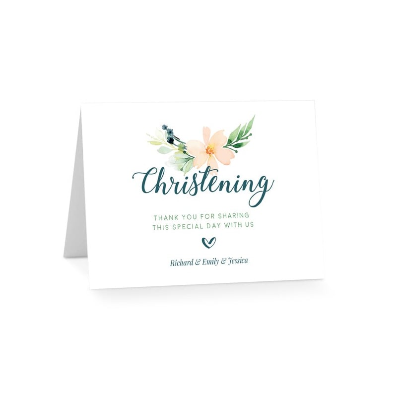 Peaceful Christening Thank You Cards
