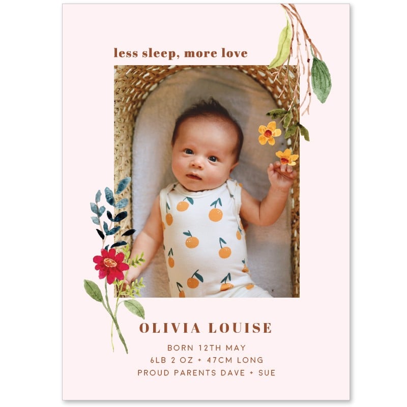 Annas Wreath Birth Announcement