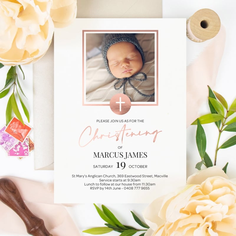 Christening Scripted Invitation