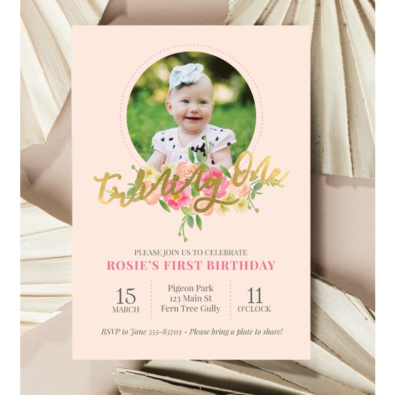 Flossy Birthday Invitations