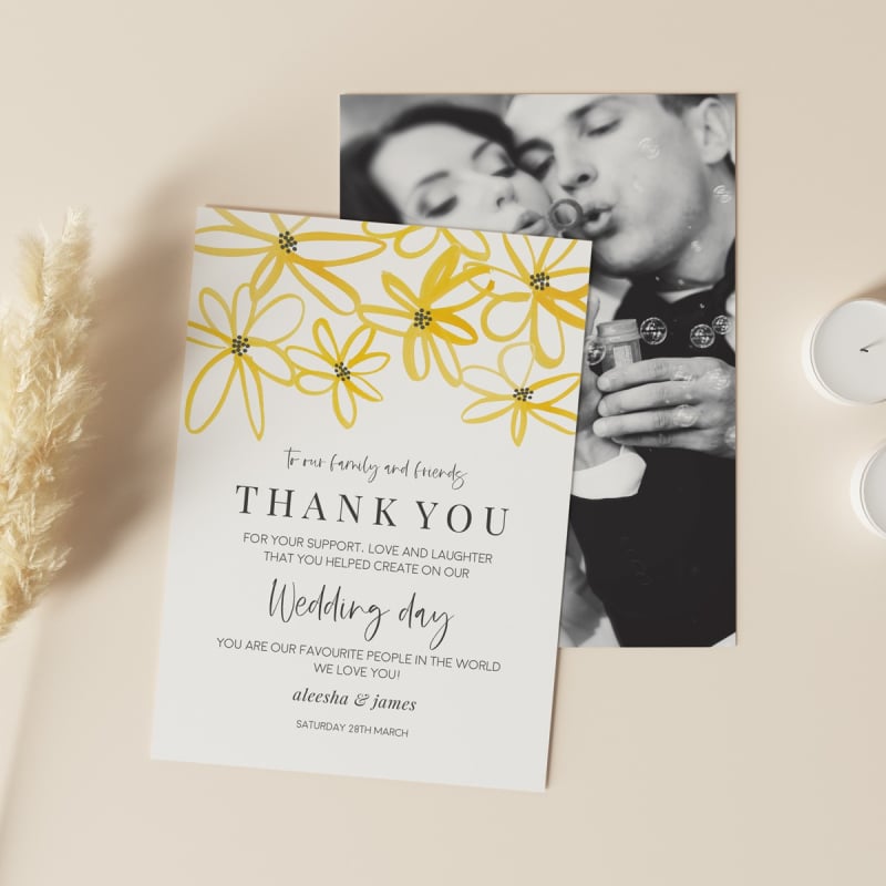 Daisy Chain Thank You Card