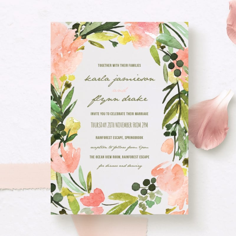 Blooming Wedding Invitations