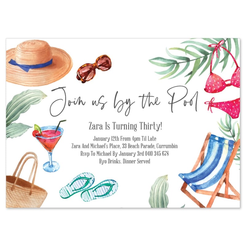 Po-ol Invitations