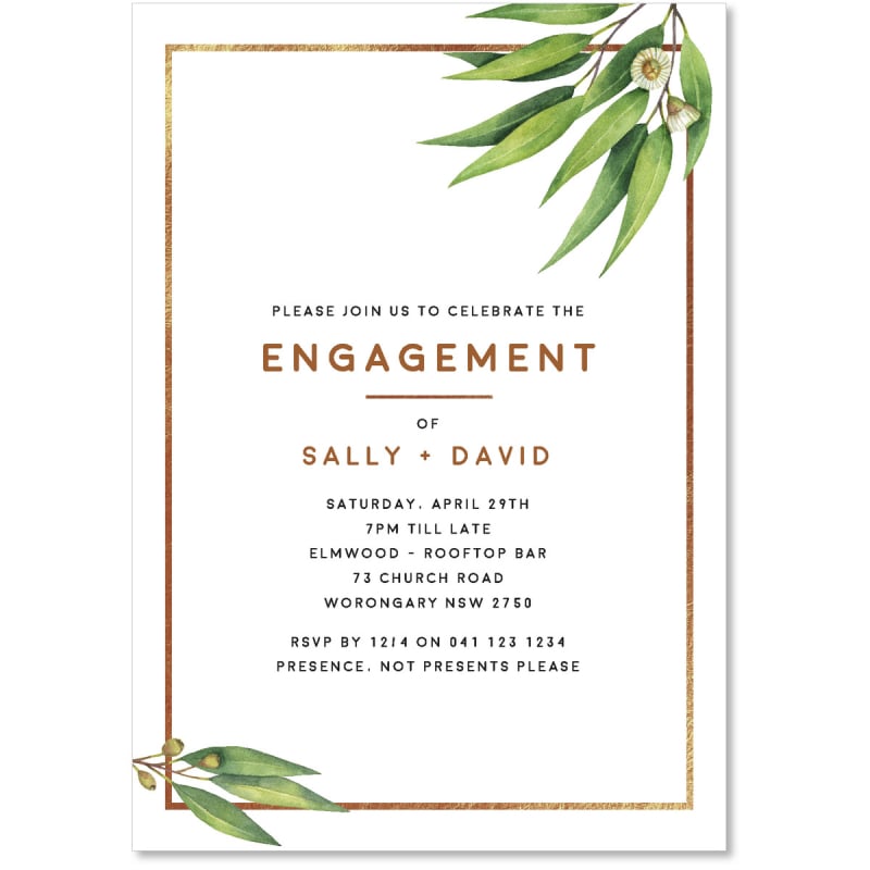 Australian Native Engagement Invitations