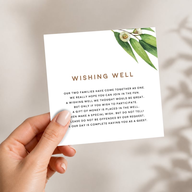 Australian Native Wishing Well Card
