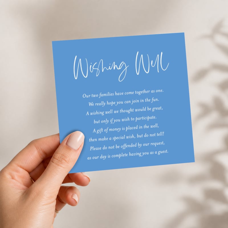 Beach Days Wedding Wishing Well Card