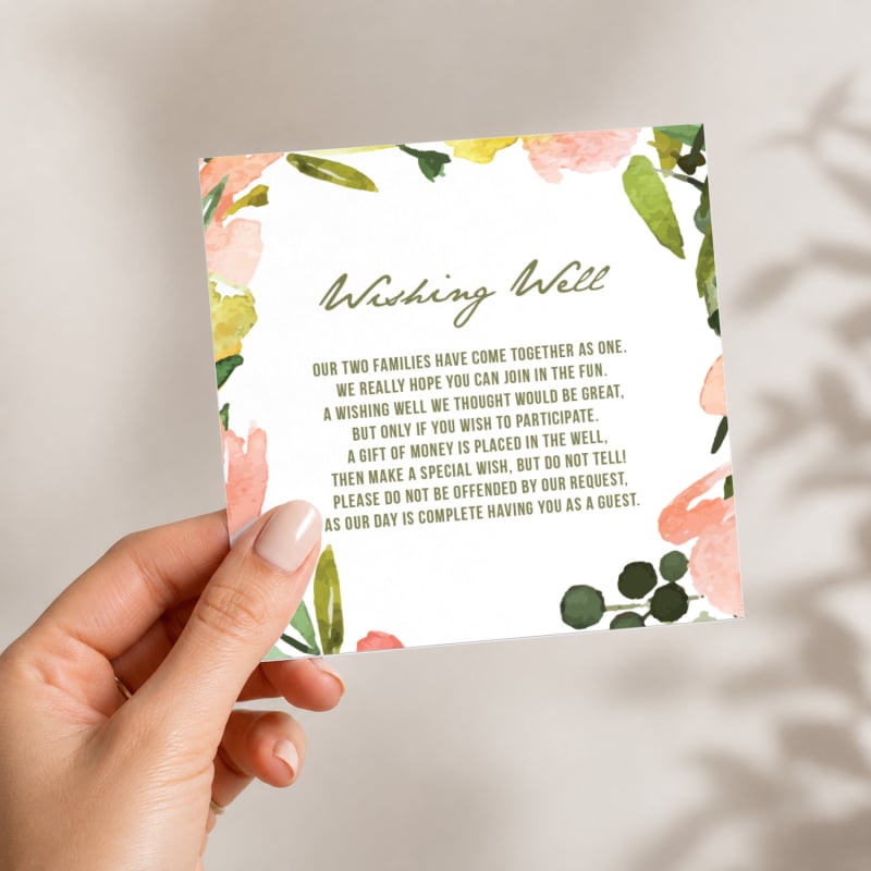 Blooming Wishing Well Card