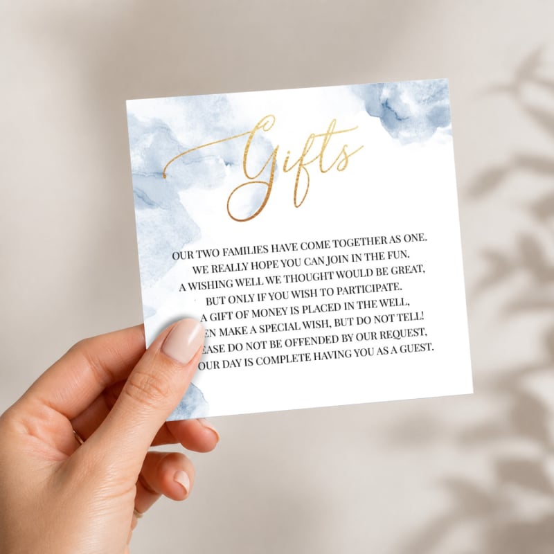 Blue Smoke Wishing Well Card