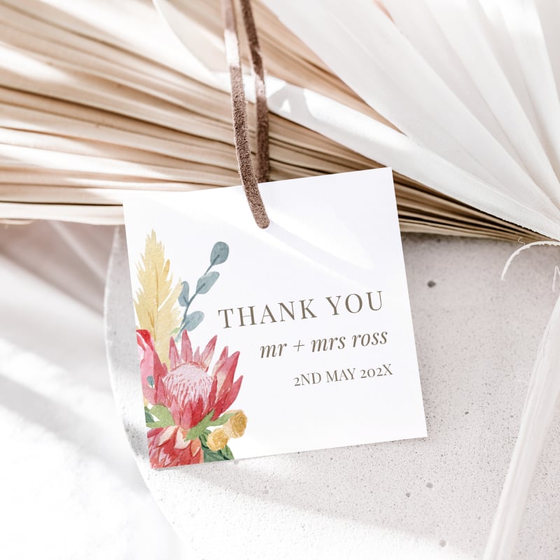 Blushing Bouquet Gift Tags