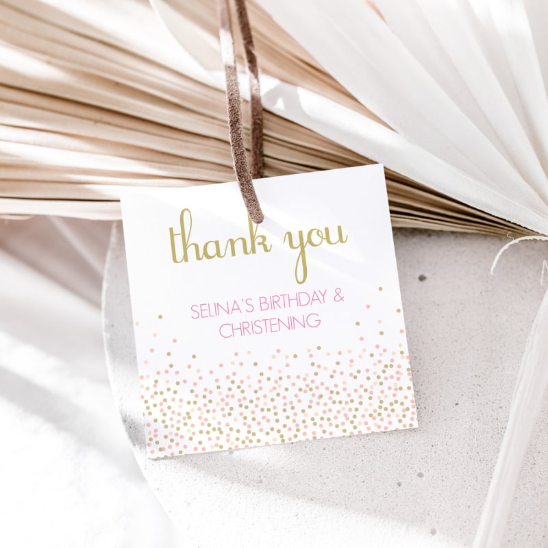 Confetti Storm Gift Tags