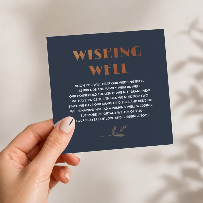 Copper Glow Wishing Well Card