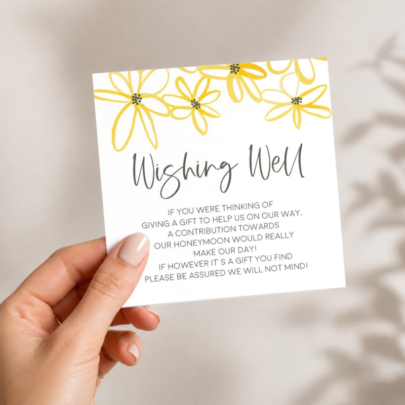 Daisy Chain Wishing Well Card