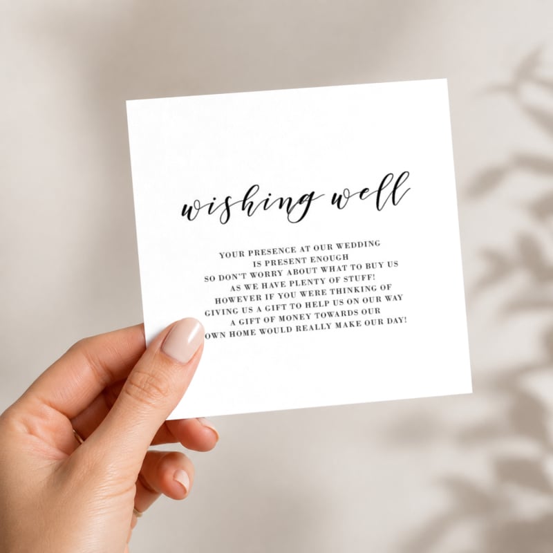 Eucalyptus Leaves Wishing Well Card