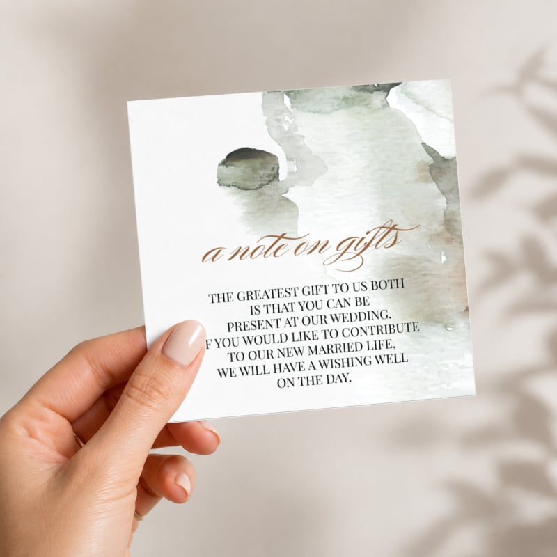Formal Wishing Well Card
