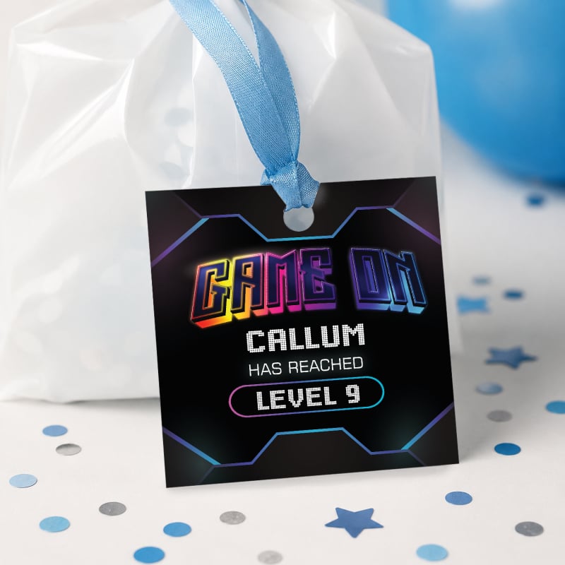 Gamer Birthday Gift Tags
