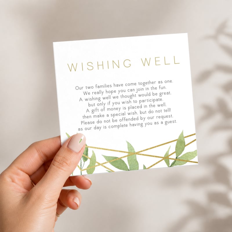 Geo Garden Wishing Well Card