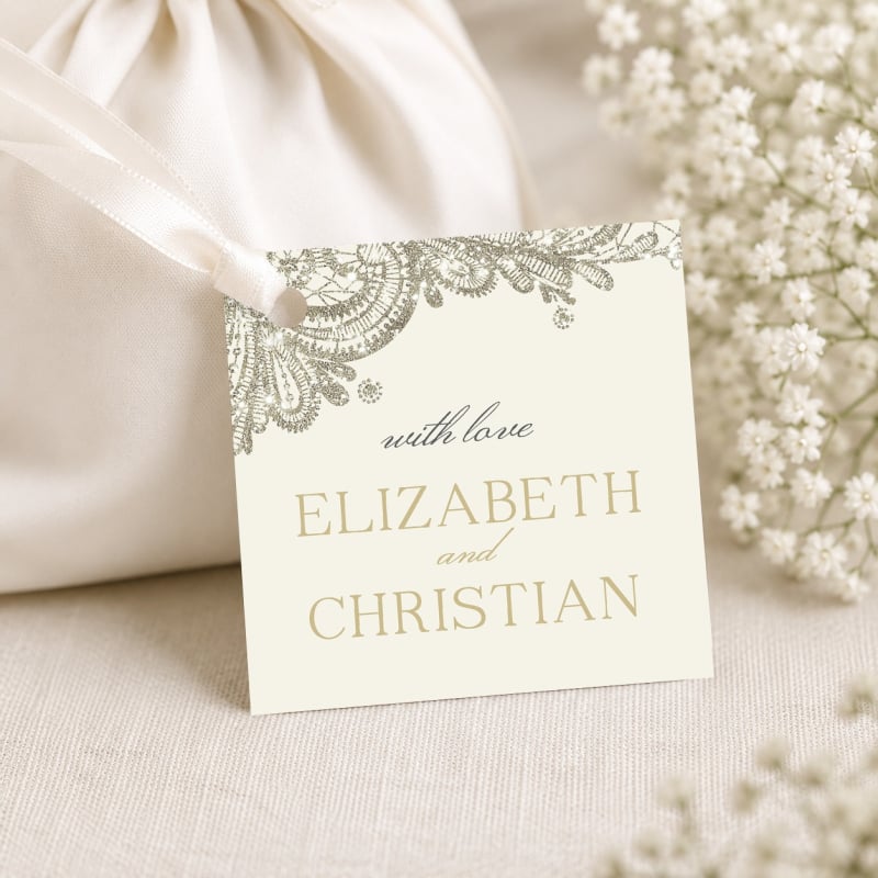 Graceful Wedding Gift Tag