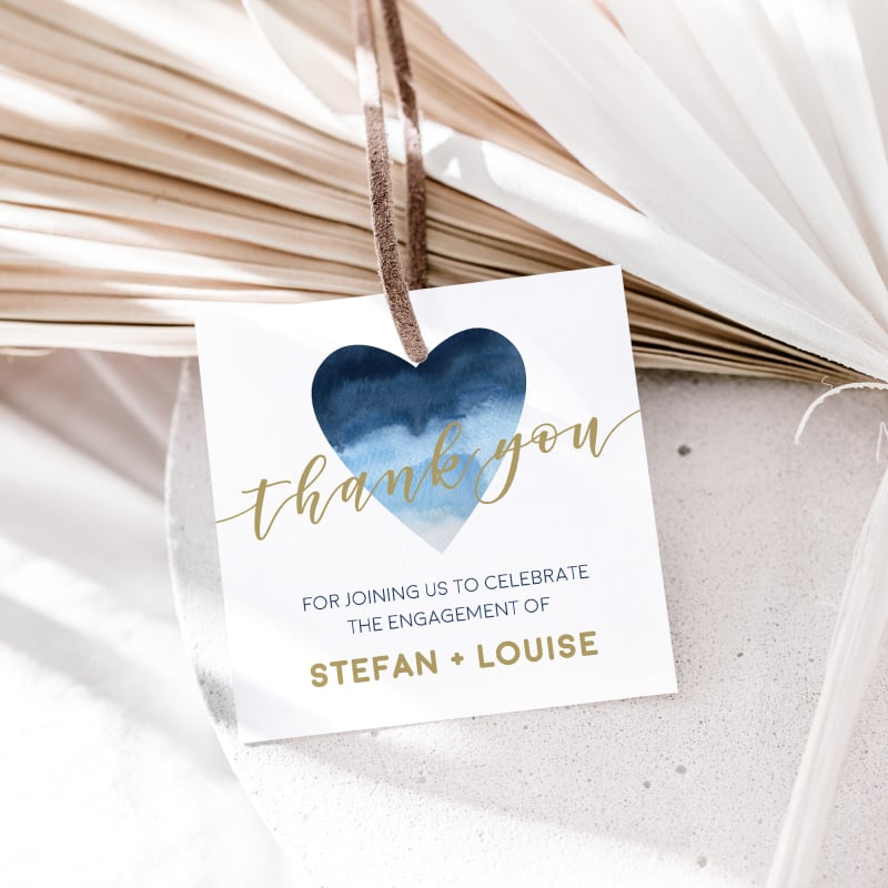 Indigo Heart Gift Tags