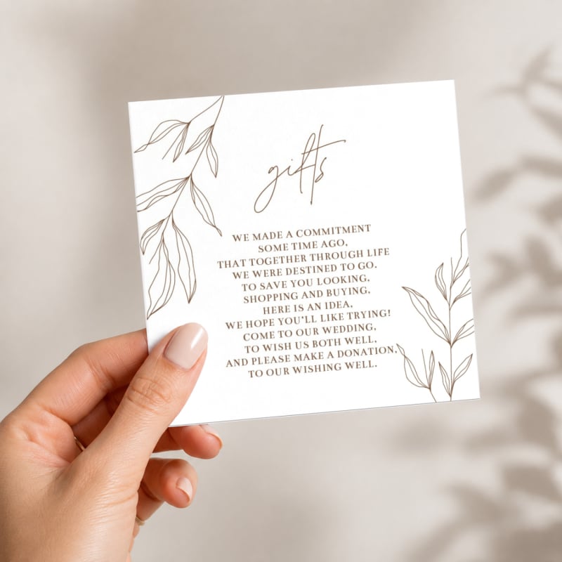 Minimalist Wishing Well Card
