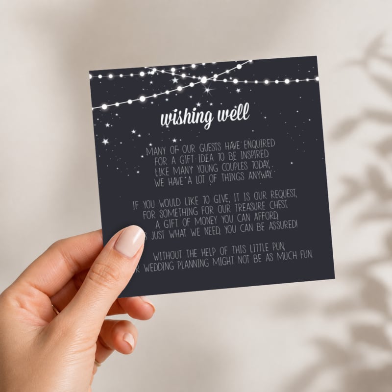 Oak Wishing Well Card