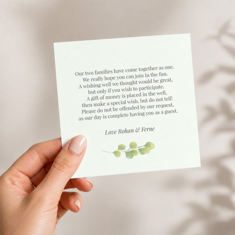 Retreat Wishing Well Card