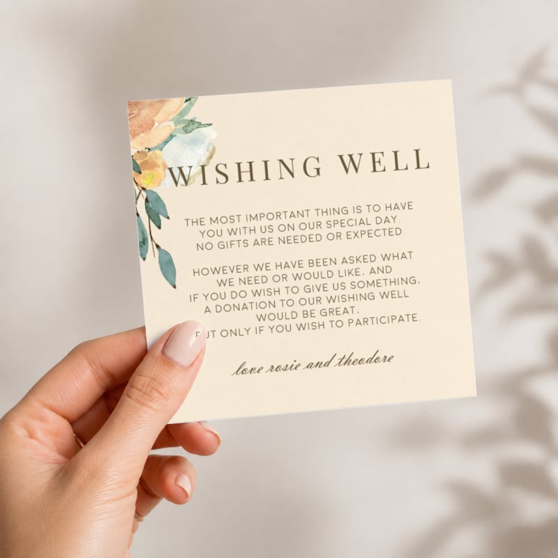 Romantic Wishing Well Card