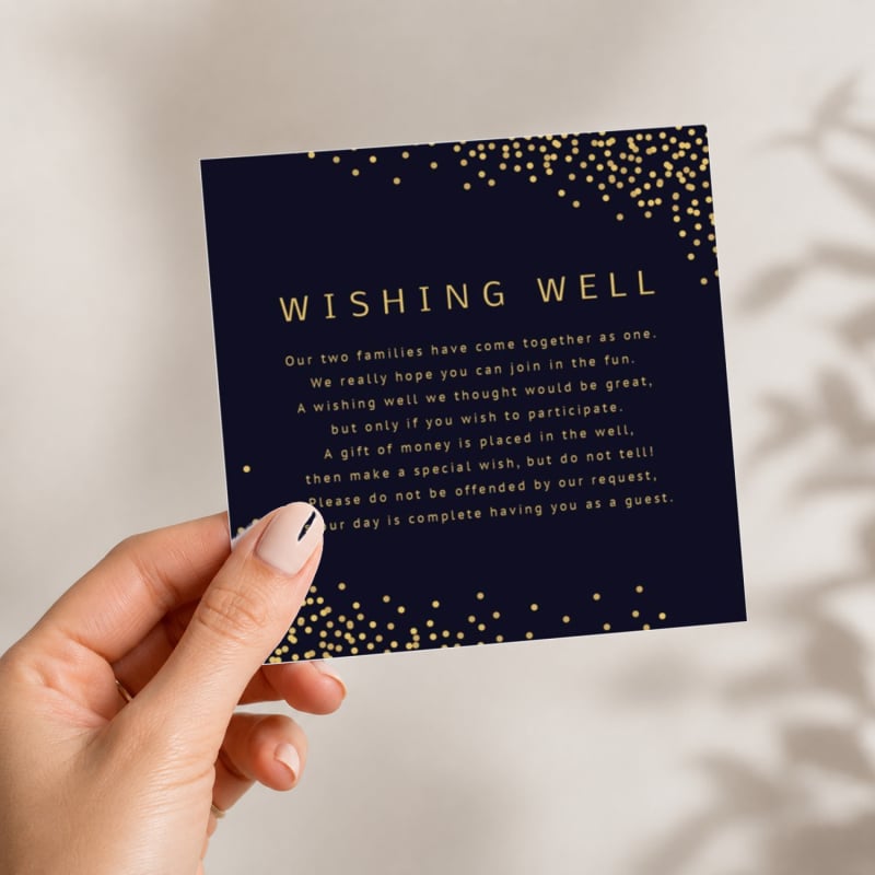 Shine Brightly Wishing Well Card