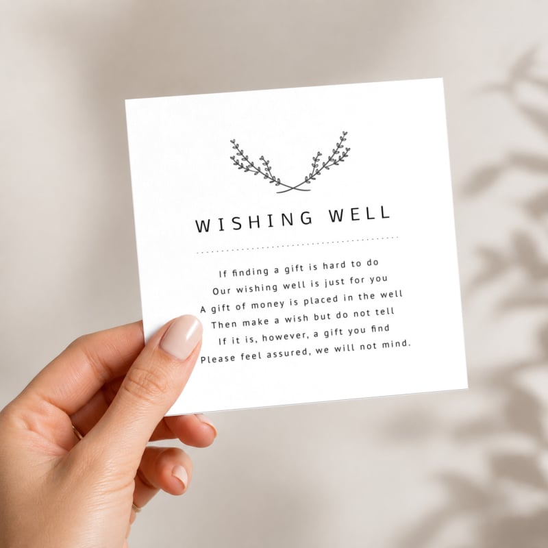 Simple Beauty Wishing Well Card