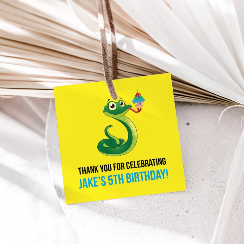 Slither Birthday Gift Tags
