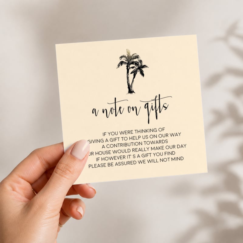 Touch of Tropics Wishing Well Card
