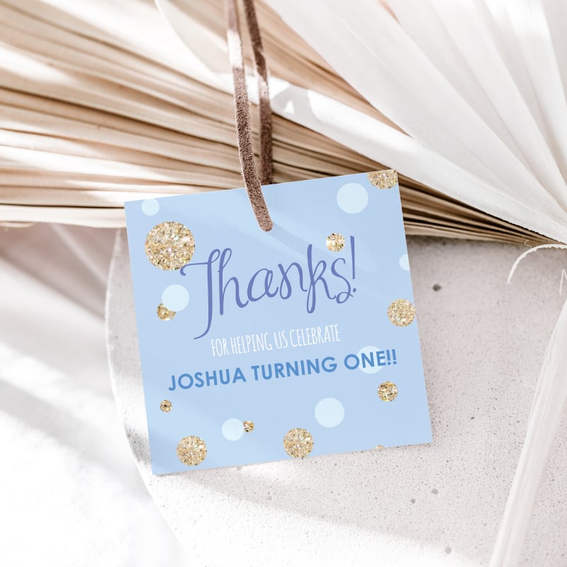 Turning 1 Gift Tags