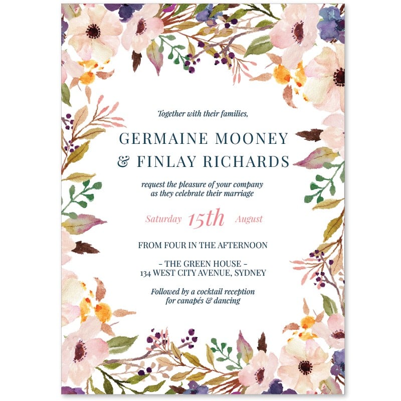 A Valentine Wedding Invitations