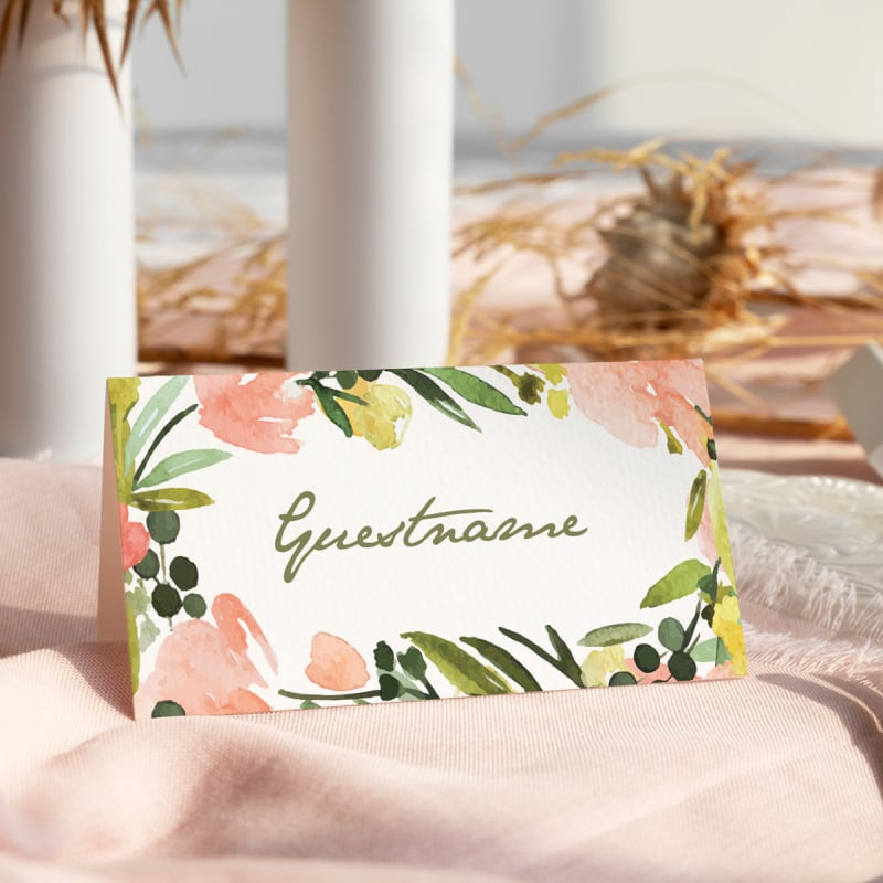 Blooming Placecards