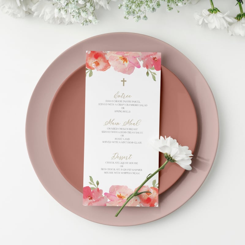 Oh So Pretty Religious Menu