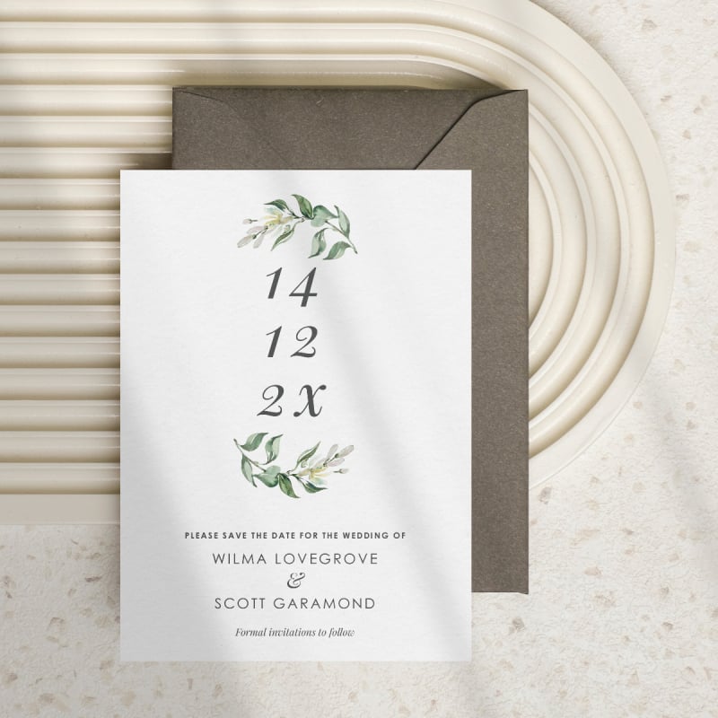 Charming Save the Date Card