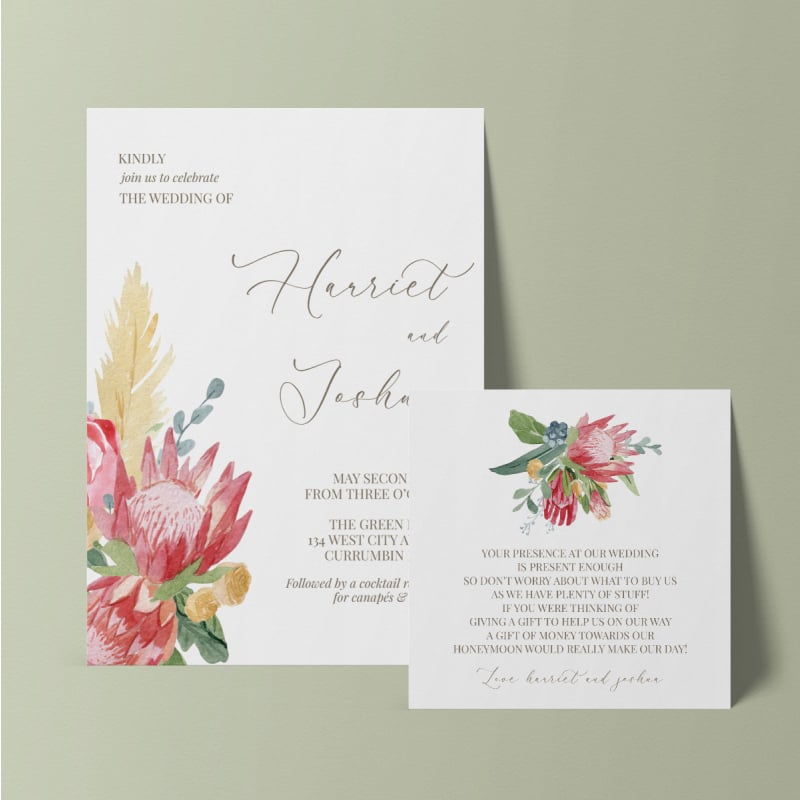 Blushing Bouquet Wishing Well Card