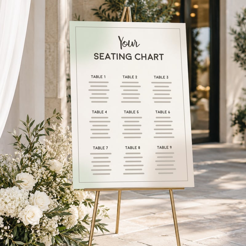 Print My Design - Seating Chart