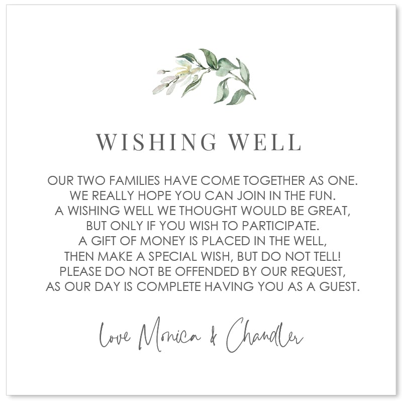 Charming Wishing Well Card