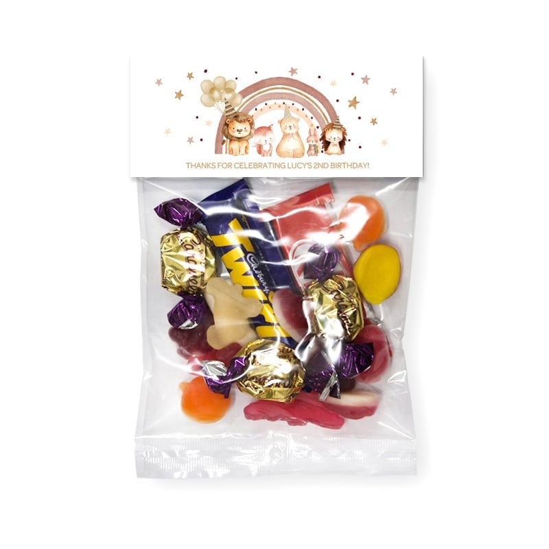 Sweet Boho Rainbow Lolly Bags