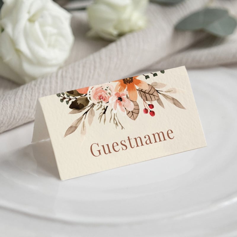Elegant Boho Placecards