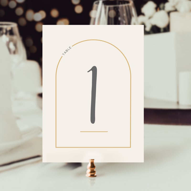 This Modern Love Table Numbers