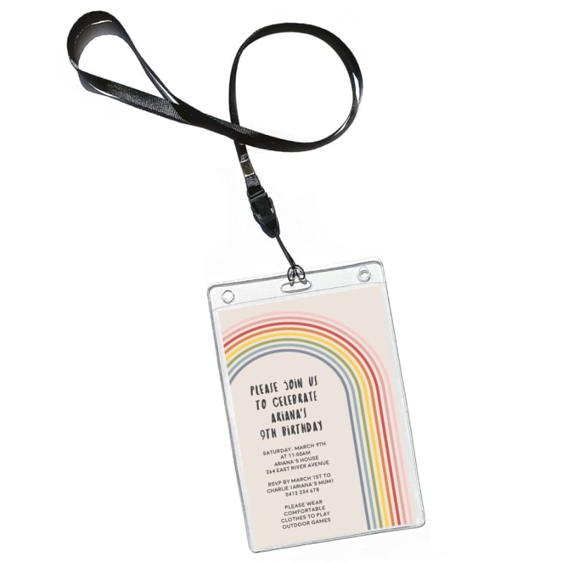  Rainbow Mod VIP Pass Invitations