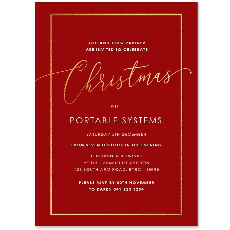 Gold Border Christmas