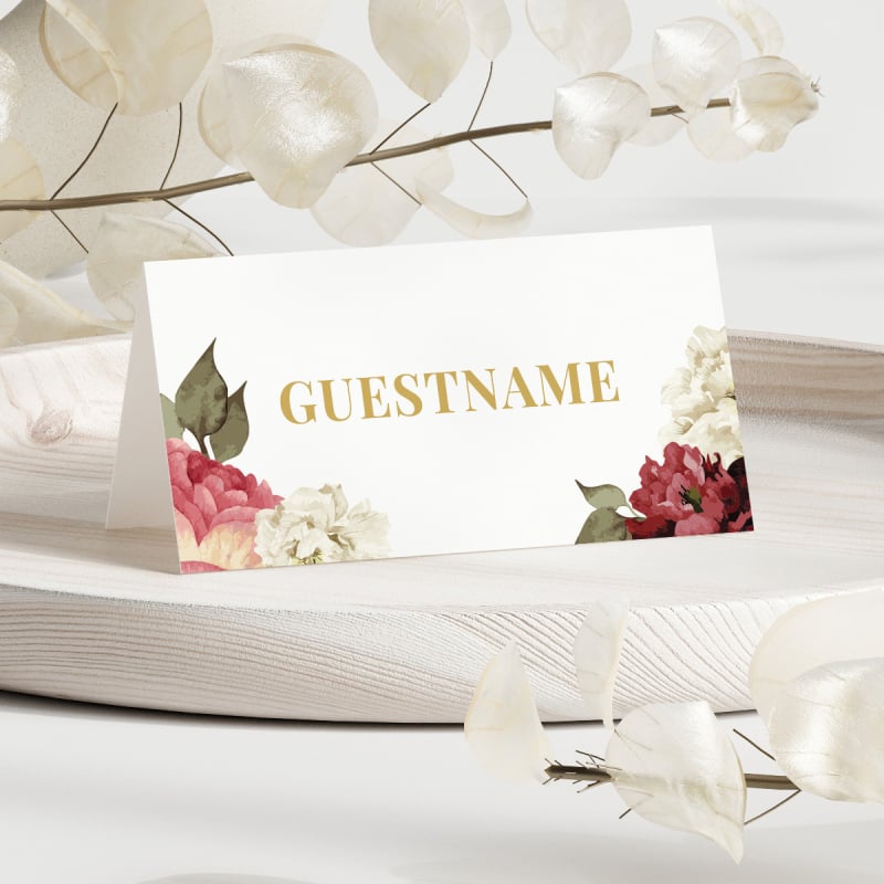 Crimson Placecards