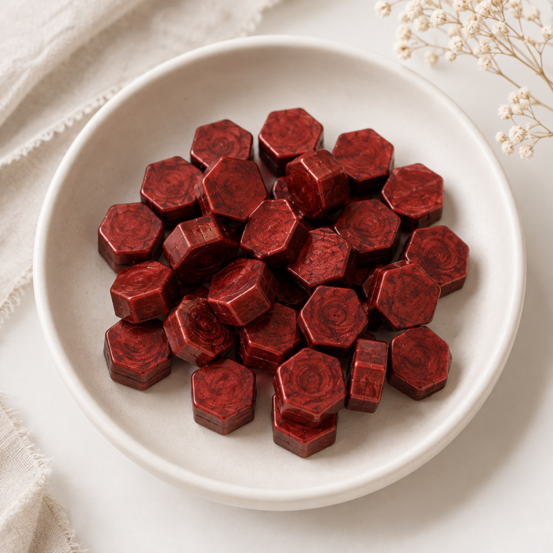 Sealing Wax Beads - Ruby Pearl