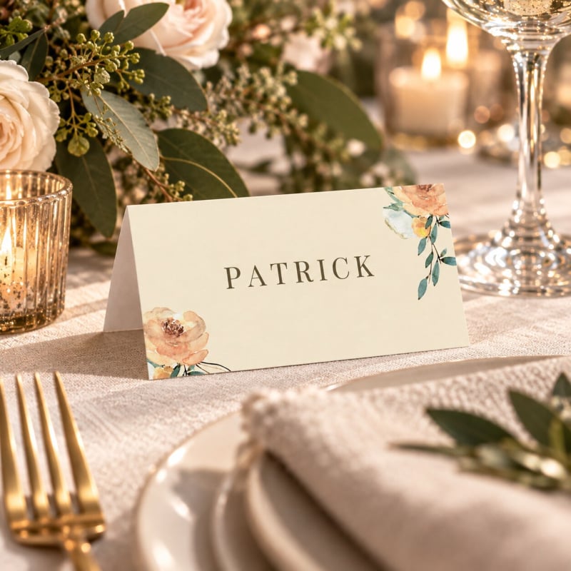 Romantic Wedding Placecards