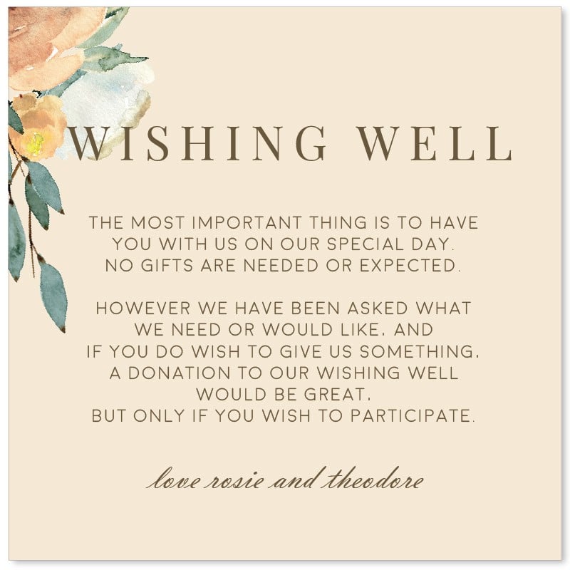 Romantic Wishing Well Card