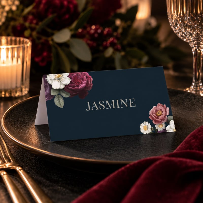 Rose Garden Wedding Placecards