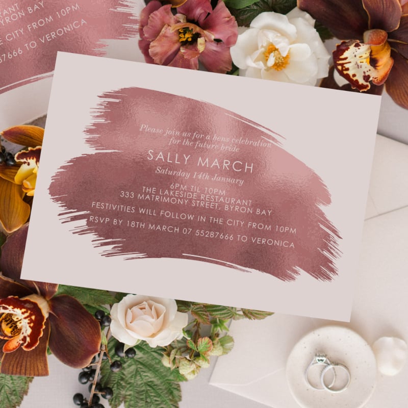 Splash Out Hens Invitations